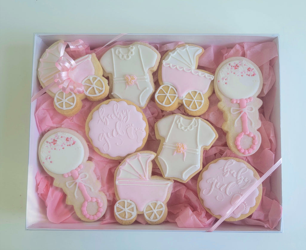New Baby Girl/Boy Cookie Giftbox A - Local Pickup or Canada delivery