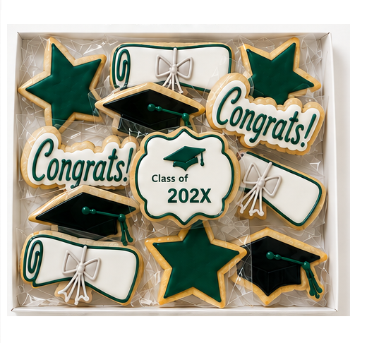 Durham College colours -  Graduation Cookie Gift Box