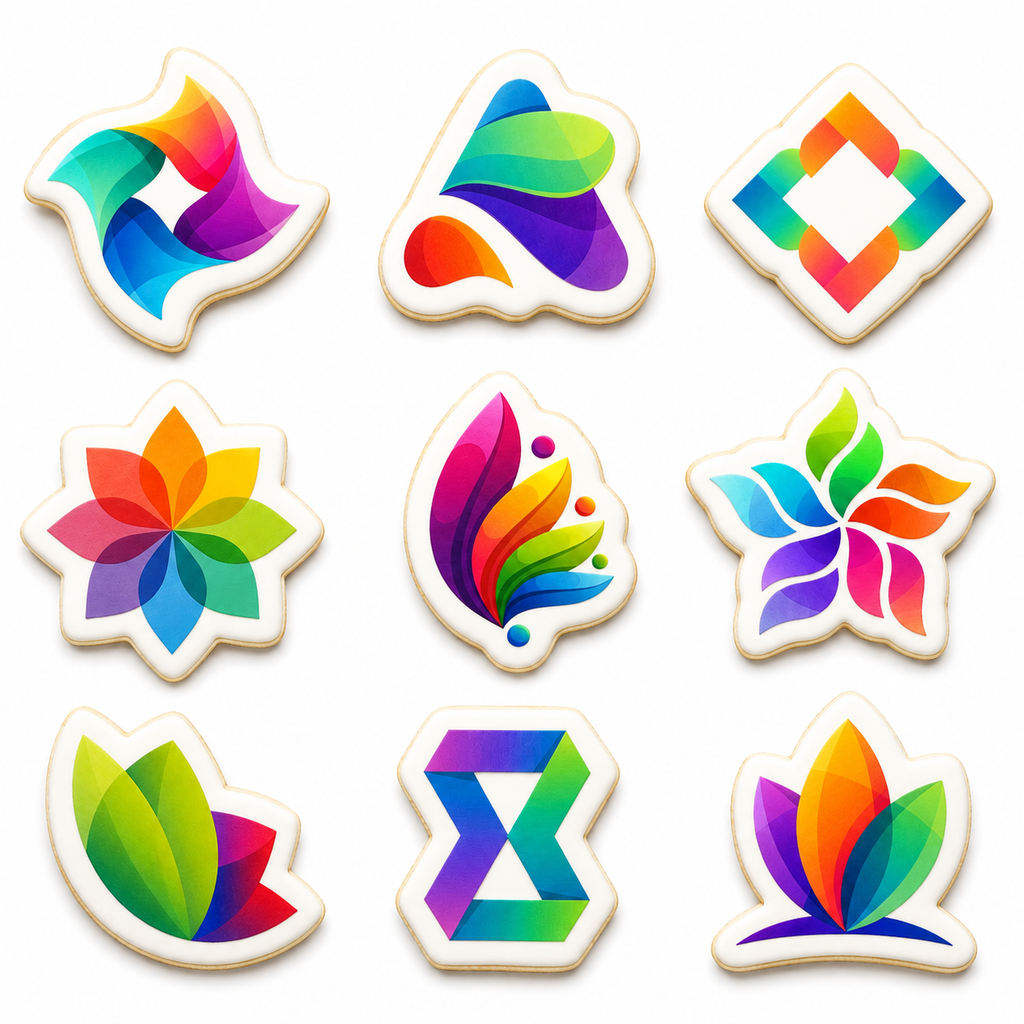 Logo Shaped Edible Print Cookies