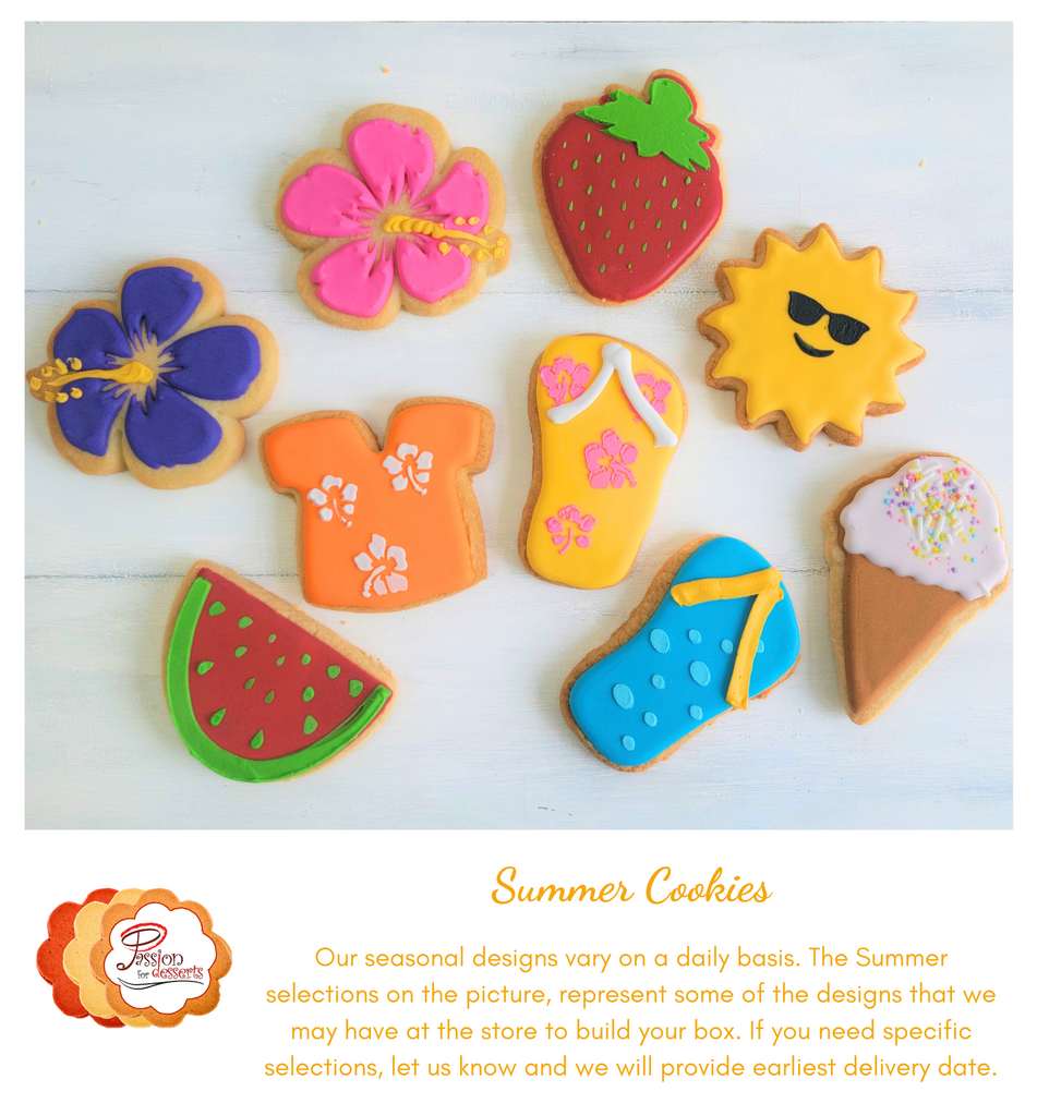 Summer Assorted Cookie Boxes