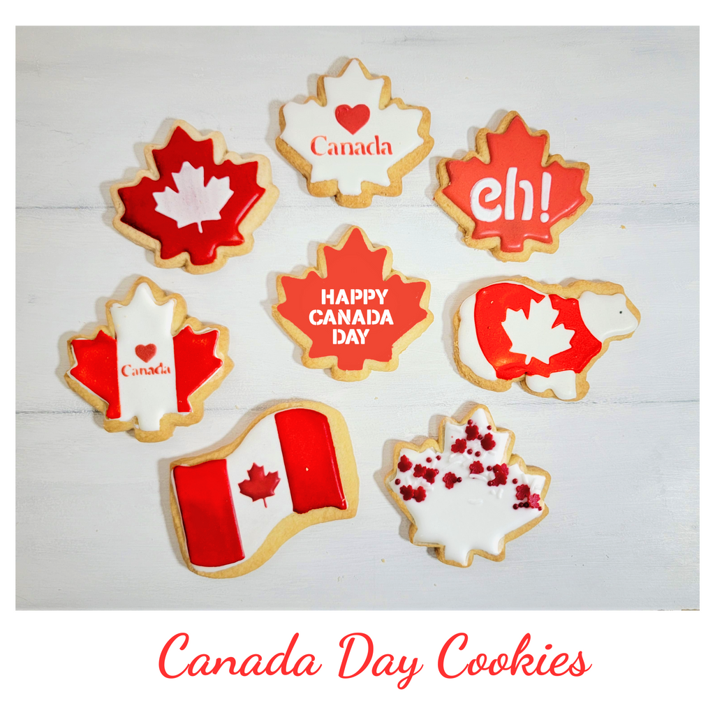 Canada Day Cookies
