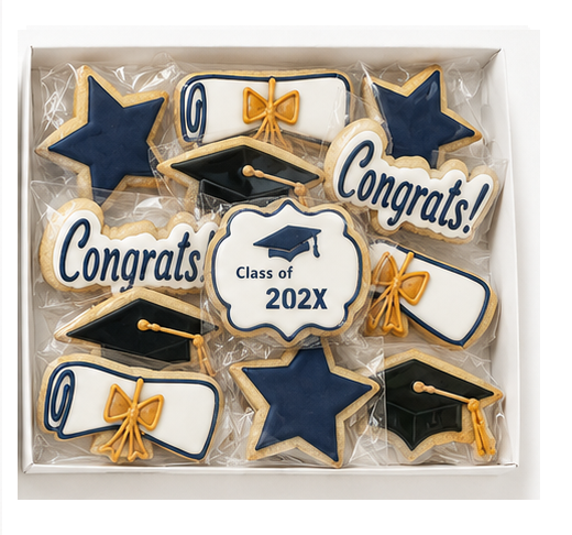 University of British Columbia UBC colours -  Graduation Cookie Gift Box