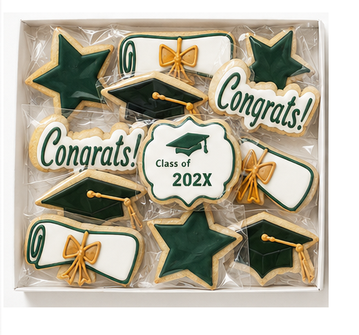 University of Alberta colours -  Graduation Cookie Gift Box
