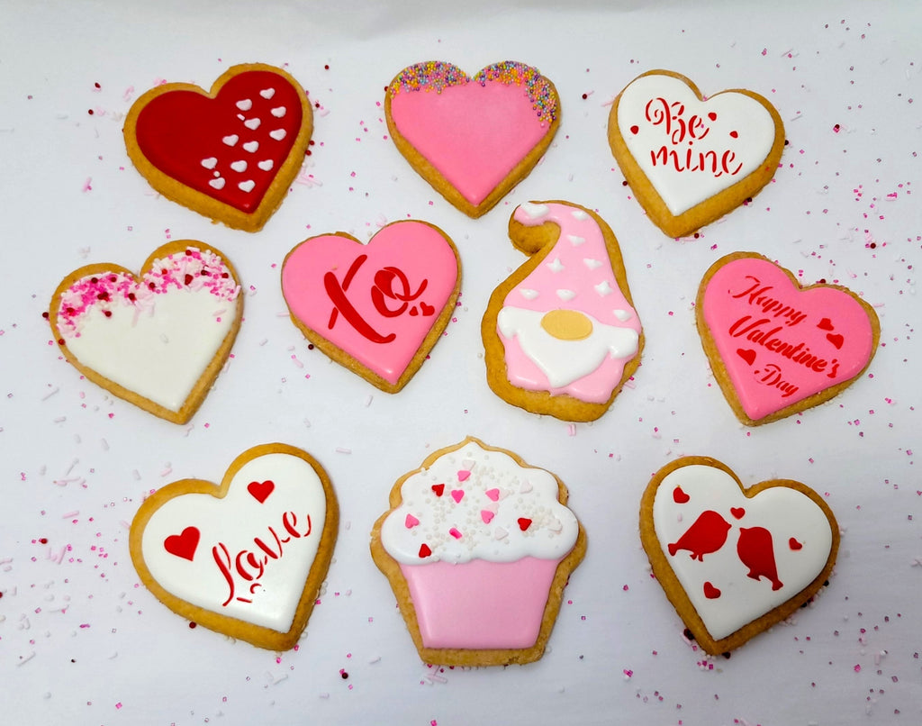 Valentine Cookies - Choose your own designs