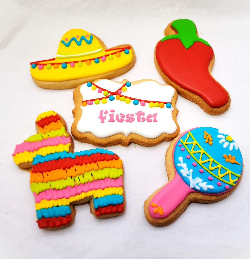 "Mexican Fiesta" Theme Cookies