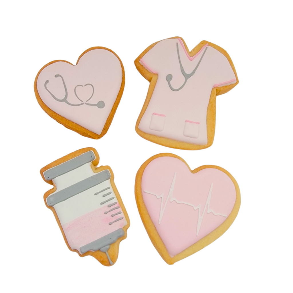 Nurse Pink Theme Cookies - Desk drop / Favour / Thank you Ideas
