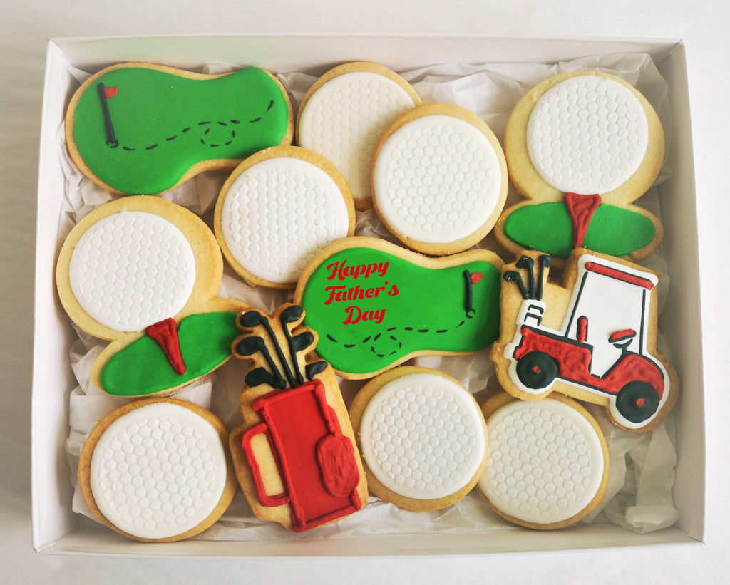 Father's Day Cookie Giftbox - Golf Daddy Gift Set - Delivered or Curbside Pickup