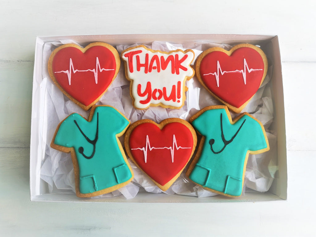 Nurse/Doctor Cookie Giftbox 7x10  - Doctor Thank-You Style C