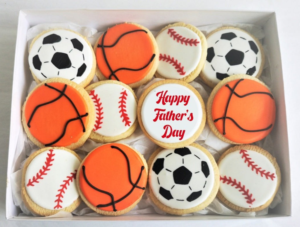 Father's Day Cookie Giftbox - Sports Dad Gift Set - Delivered or Curbside Pickup
